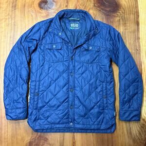 Stio Skycrest Men's Shap Shirt Jacket XS Quilted Outdoor Nylon Navy Pertex S23